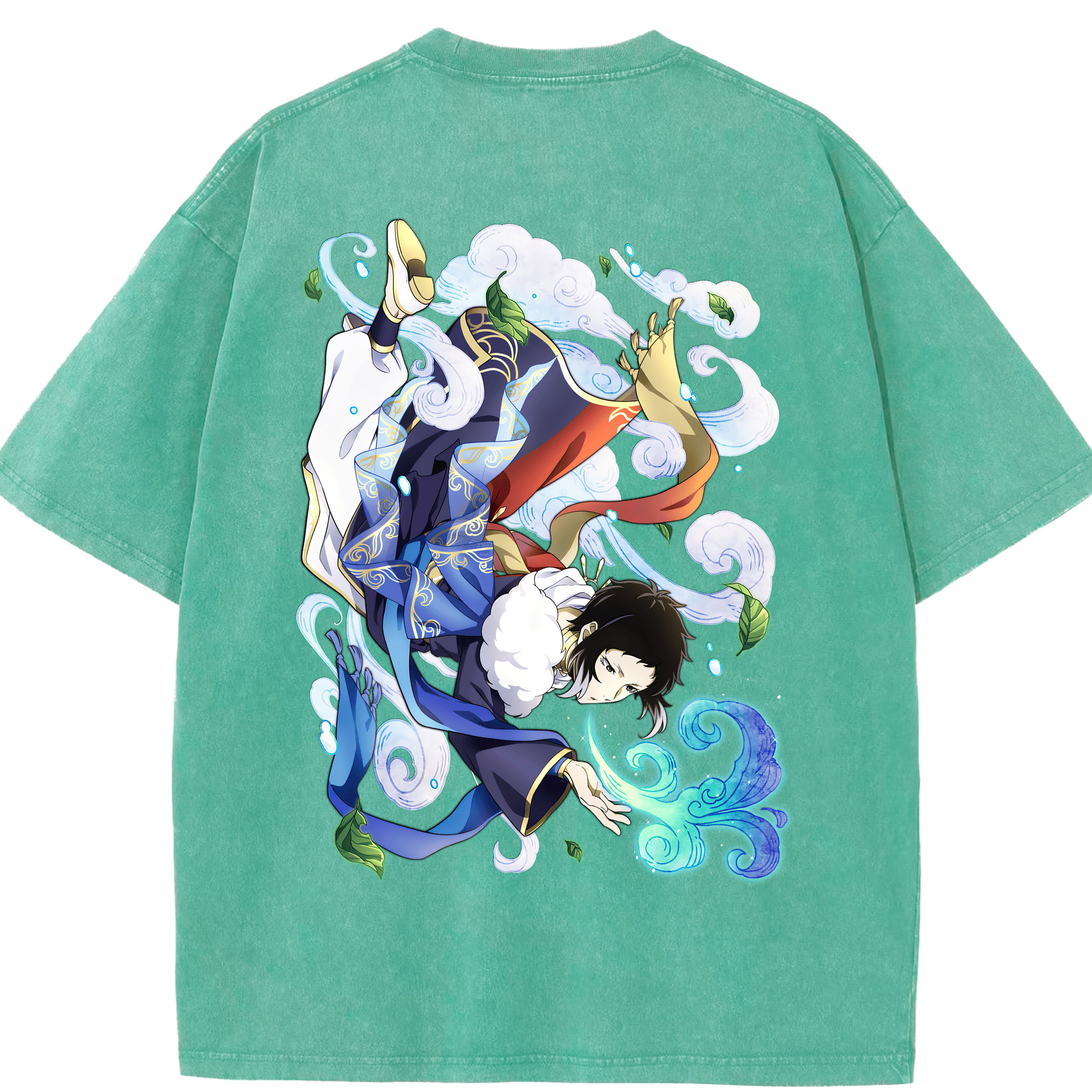 （画像用） 文豪ストレイドッグス Bungo Stray Dogs 綿100% ヴィンテージ風 半袖Tシャツ（背面プリント）